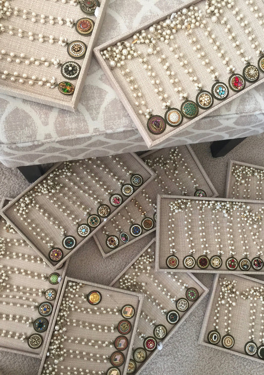 Multiple repurposed vintage necklaces