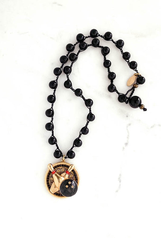 A Strike-ing Vintage Bowling Necklace!
