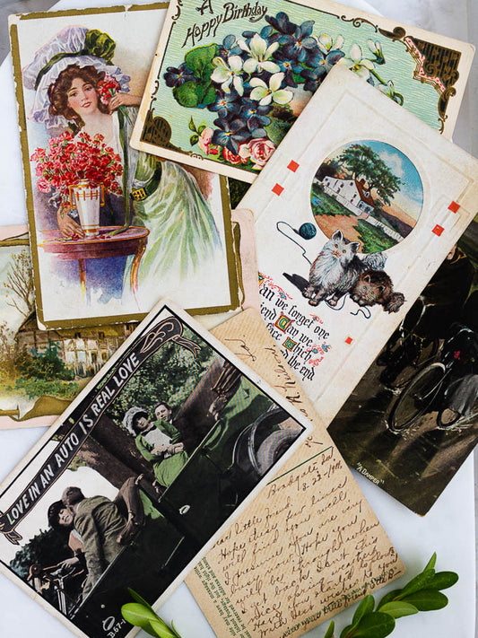 Grandma's Antique Postcard Collection