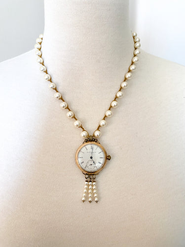Custom Antique Watch Necklace: Before and After