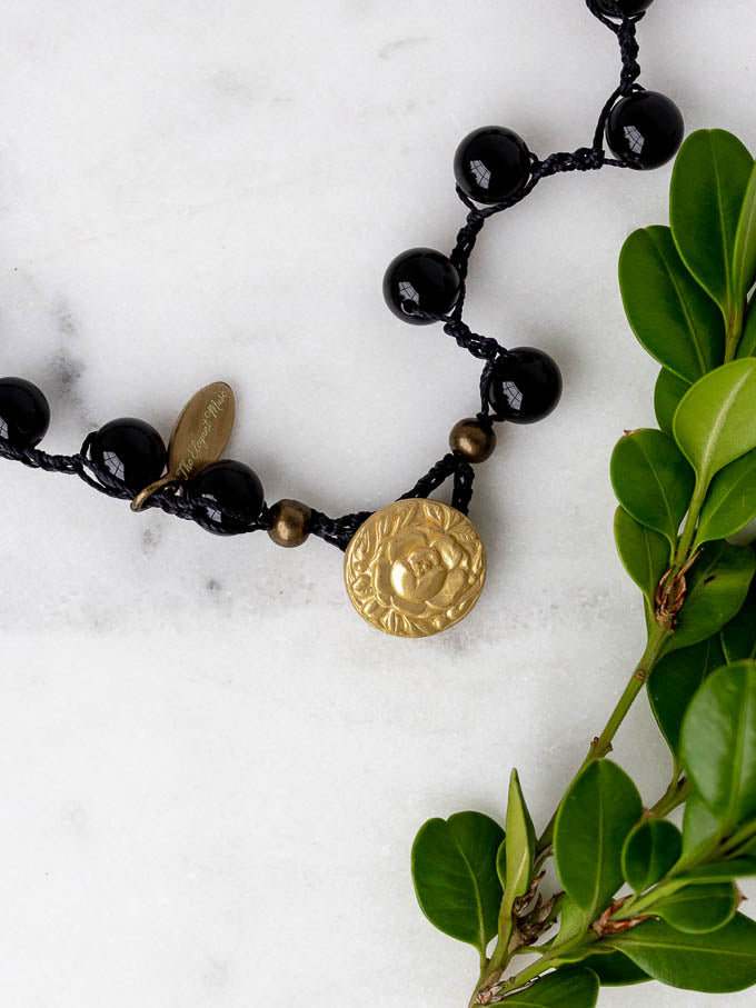 Shakudo Vintage Black Onyx Necklace