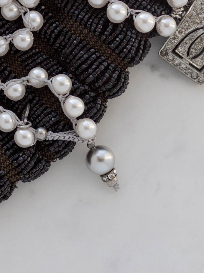 Vintage Rhinestone Shoe Buckle Necklace