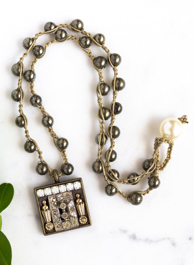 Repurposed One-of-a-Kind Art Deco Necklace