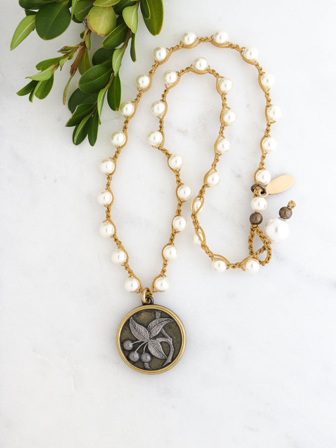Antique Button Necklace