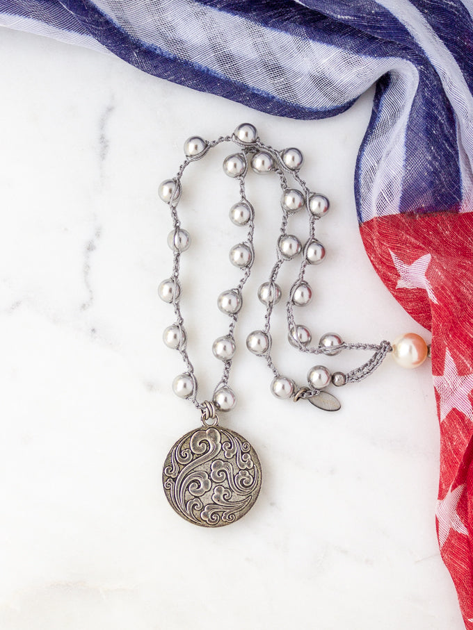 U. S. Air Force Vintage Button Necklace