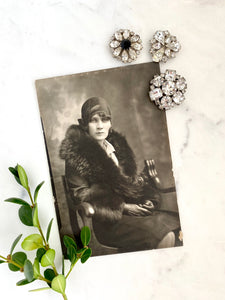 Glam has always been in style: Antique photo and sparkling jewelry