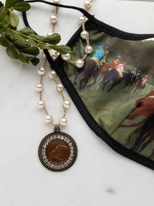 Perfect duet: Degas horses and a repurposed equestrian necklace