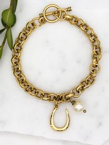 A Horseshoe Charm Bracelet to show your love of horses