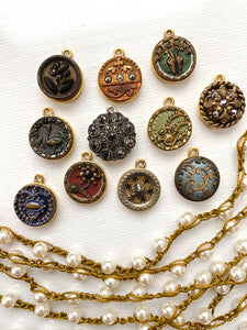 Do you love miniatures? These tiny antique buttons are for you!