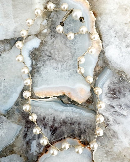 Versatility Antique Button Necklace