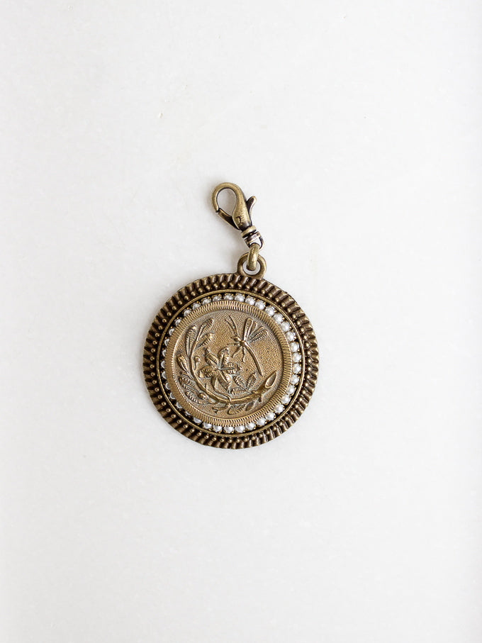 Versatility Antique Button Necklace