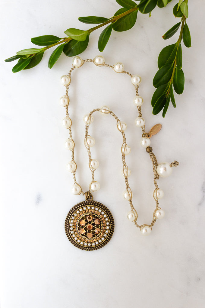 Treasure of the Month! Vintage Amber Piece Necklace