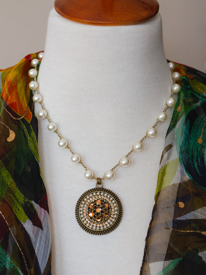 Treasure of the Month! Vintage Amber Piece Necklace