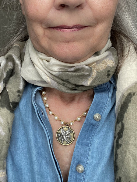 Antique Button Necklace