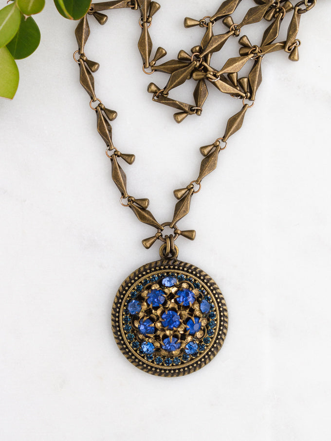 Royal Blue Vintage Necklace