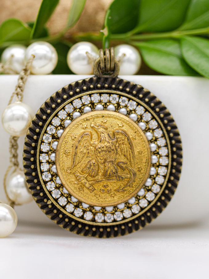 U. S. Navy Antique Button Necklace